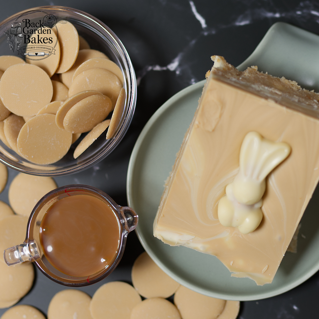 Caramilk & white Malteser Slice