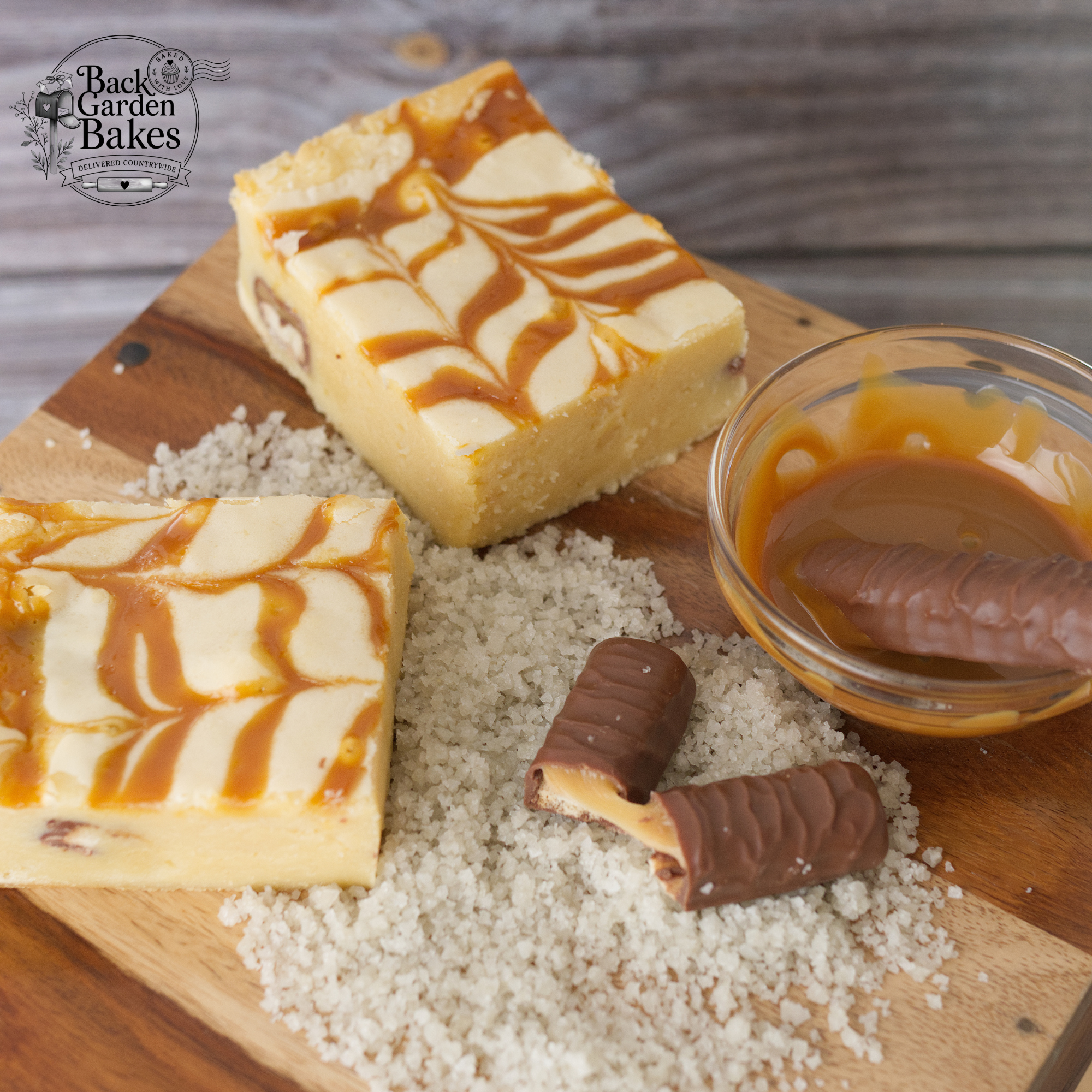 Twix & Salted Caramel Blondie