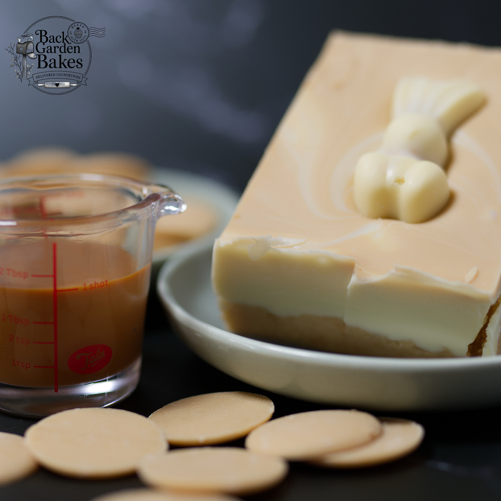 Caramilk & white Malteser Slice